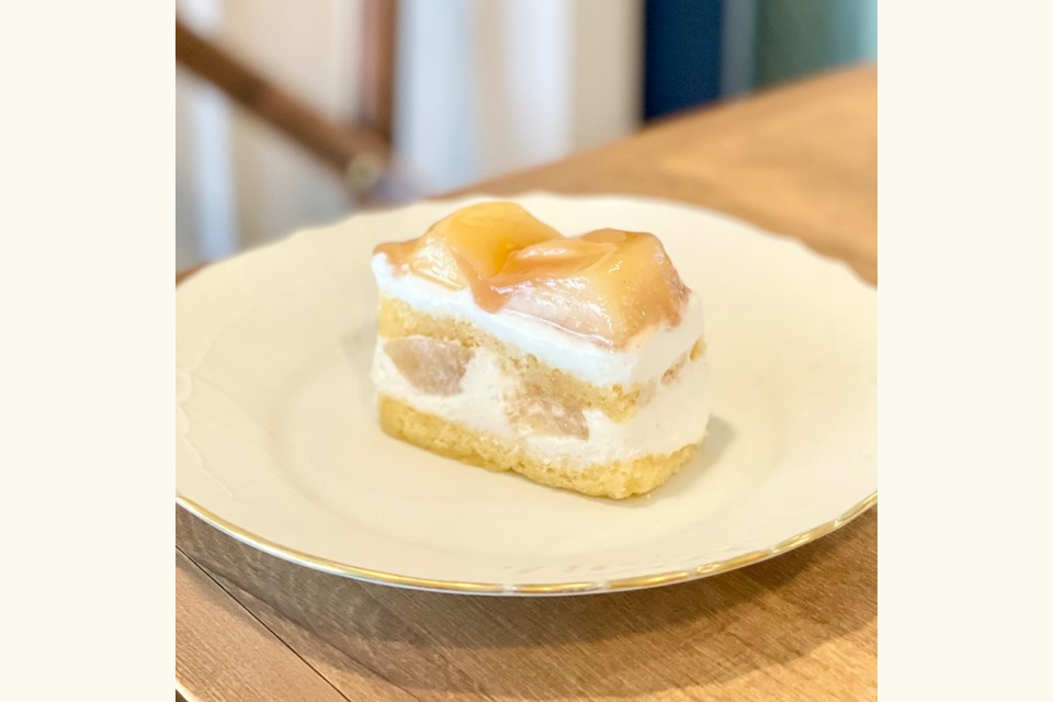 【New】桃のショートケーキの画像